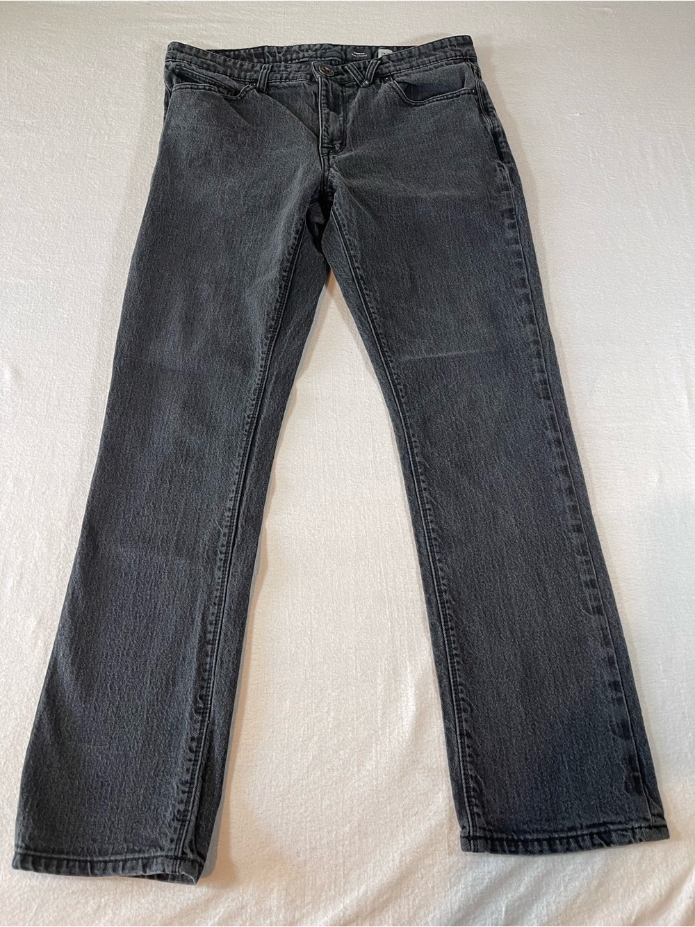 Volcom Vorta Men’s Slim Straight Jeans in Black Size 34